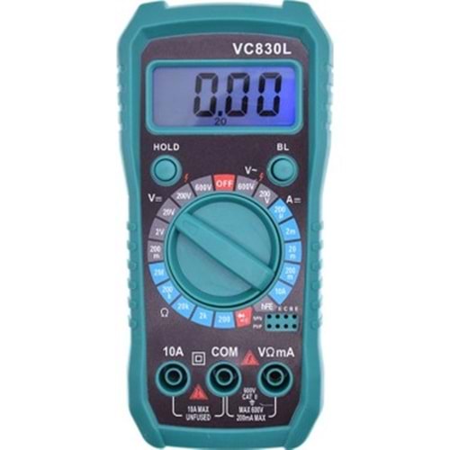 VC830L Dijital Multimetre Ölçü Aleti