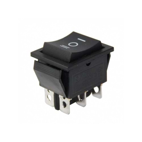 IC-110 GENİŞ IŞIKSIZ ANAHTAR (ON)-OFF-(ON) 6P YAYLI