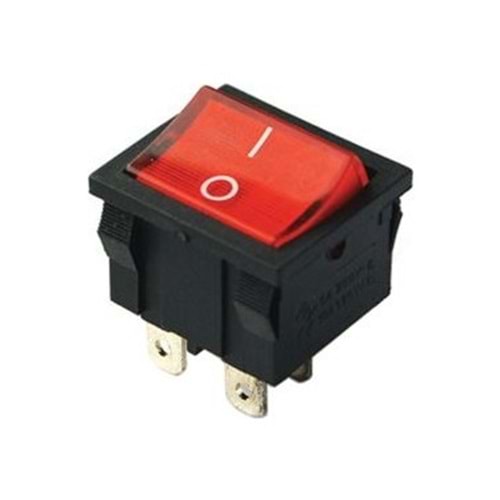 IC-126 Orta boy Işıklı Anahtar ON-OFF 4P