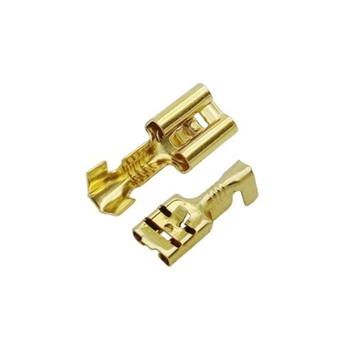 2.8mm Kablo Ucu Dişi Terminal Sarı Kablo Pabuç 5li