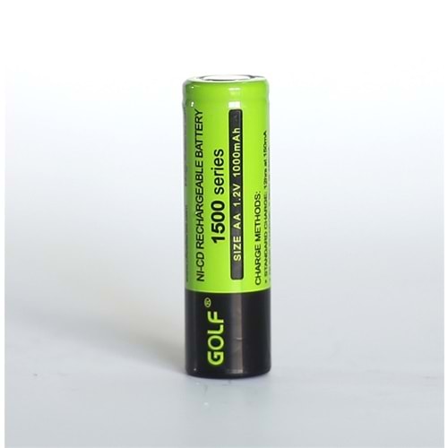 1500 Serisi AA 1.2V 1000mAh Şarjlı Pil