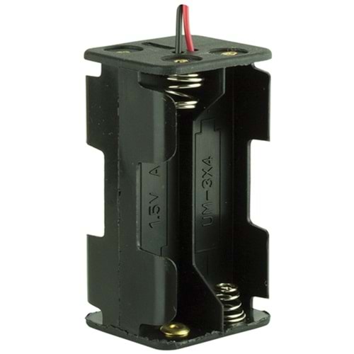 4888 IC-234 Pil Yuvası 4 lü Sırt Sırta (AA)