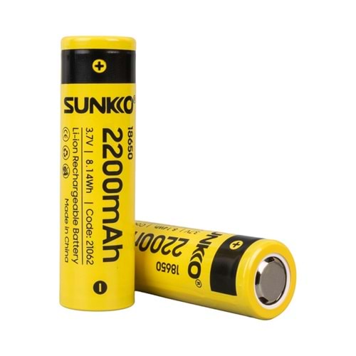 21062 3.7V 2200mAh 18650 Şarj Edilebilir Pil