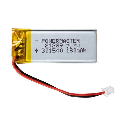 21289 301540 3.7V 180mAh Lityum Polimer Pil
