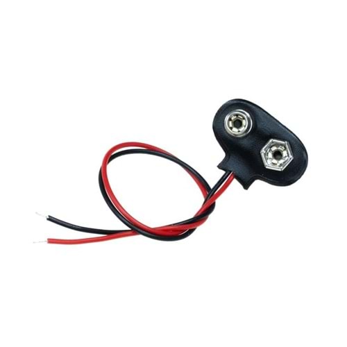 9 Volt Kablolu Pil Başlığı
