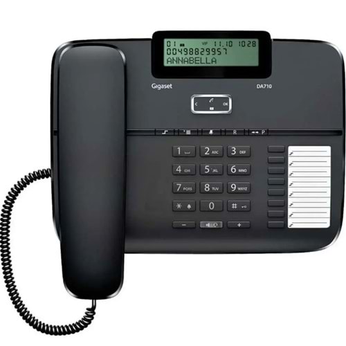 DA710 Masaüstü Analog Telefon Siyah