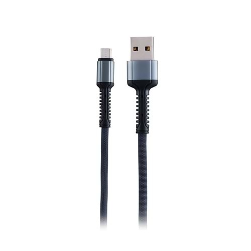 K544 iPhone Lightning USB Şark Kablosu Gri 30cm