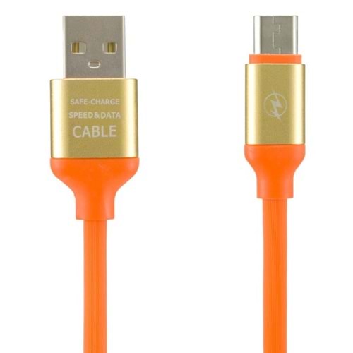 Iphone Şarj-Data Kablosu - Turuncu