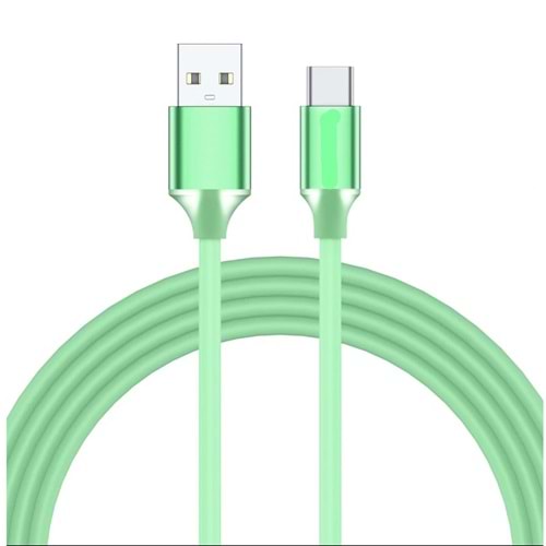 Type-C Şarj-Data Kablosu - Yeşil