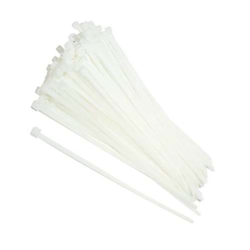 CT 25200-W 300*3.6mm Beyaz Plastik Kablo Bağı 100'lü