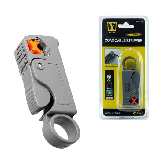 16570 YK-332 RG58-RG59-RG6-RG174 Koaksiyel Kablo Soyucu