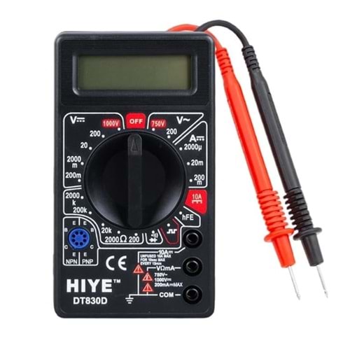 DT 830D Buzzerlı Multimetre Digital DT832