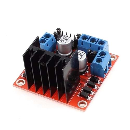 MOD-L298N Voltaj Regülatörlü Çift DC Motor Sürücü Modülü