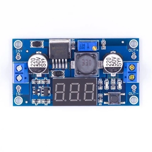 LM2596S Ayarlanabilir Voltaj Düşürücü Display Göstergeli Güç Kaynağı Modülü