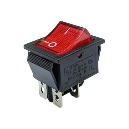 IC-104 Tekli Soba Anahtarı Geniş Işıklı On/Off 4P