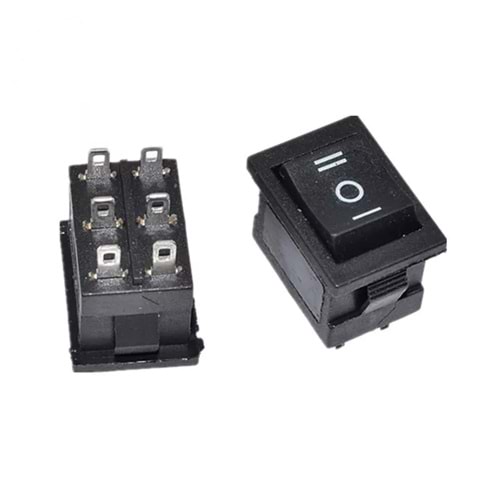 IC-123A Mini Işıksız On-Off-On 3P Yaylı Anahtar