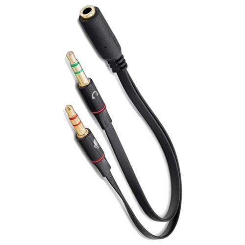 HN4611 1*Dişi 2*Erkek Aux Y Kablo