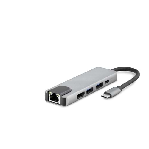 HDX7831 Type-C to HDMI + 2*USB 3.0 + Ethernet + Type-C