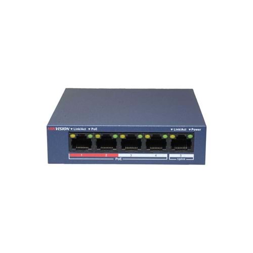 DS-3E1105P-EI 5 Port 10/100 Smart Managed 4 Port PoE 35watt