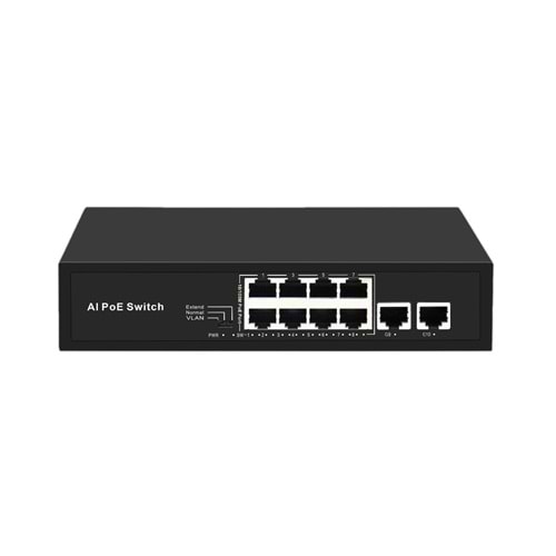ODS-8P2U 8 Port 10/100MB 2 Uplink10/100MB Poe Switch 96W