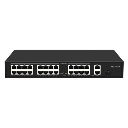 ODS-24P2U1S-24 ports 10/100M POE Switches+ 2 Up Gigabit Ethernet + 1 Up Gigabit SFP 300W