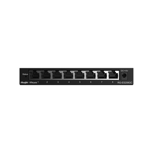 RG-ES208GC 8 x 10/100/1000 Base-T Switch