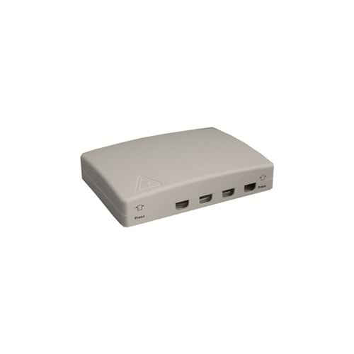 TPS 04 Optik Sonlandırma Kase Kutusu 4 Port Cıkış Plastik Kasa ,Duvar Tipi