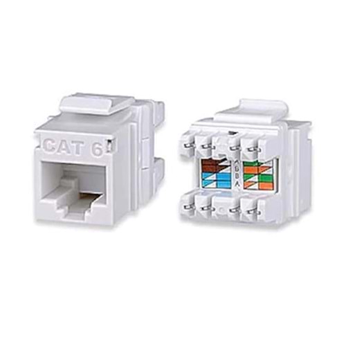 KJ-UC6-18044 Cat6 180° UTP Keystone Jack