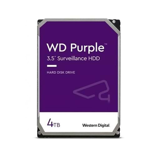 4TB WD 3.5 PURPLE SATA3 5400RPM 64MB 7/24 GUVENLIK WD43PURZ
