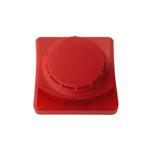 FFS-S20 Flaşörlü Konvansiyonel Dahili Yangın Sireni (Kırmızı)