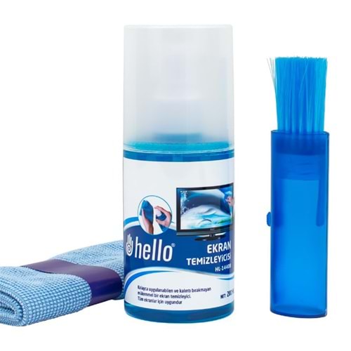 HL-14408 Sprey Fiber Bez Fırça 200ml LCD Ekran Temizleme Seti