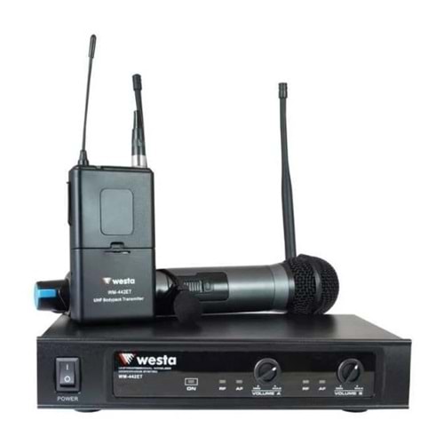 WM-442ET UHF TELSİZ 1 EL - 1 YAKA MIKROFONU