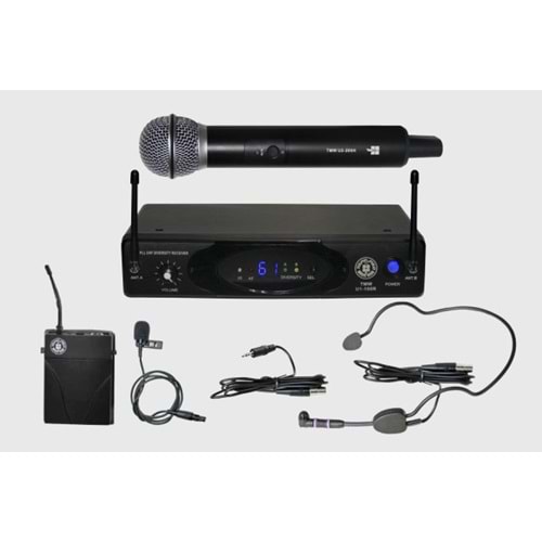 TMW U1-100RLTHSGT TOPP PRO UHF TEK KANAL, 1XHEADSET- 1X LAVALIER MİK.