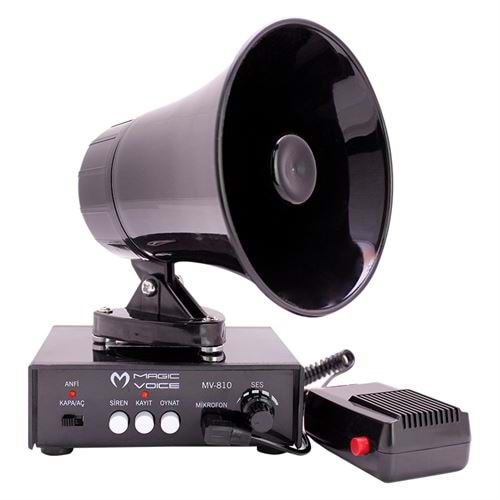 MV-800 Mini Pazarcı Amfi Seti Mıknatıslı (Amfi+Hoparlör+Mikrofon)