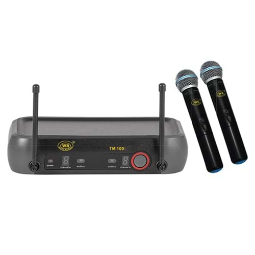 TM 100 EE UHF İkili El Tipi Telsiz Mikrofon Seti