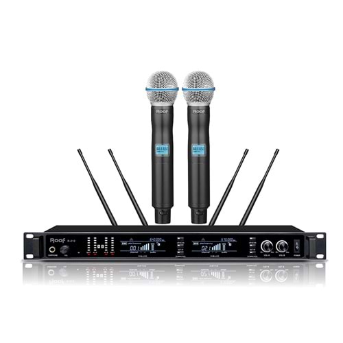 R-212EE 2 KANAL UHF TELSİZ MİKROFON