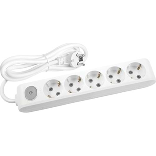 AU53A Beşli Topraklı Priz Anahtarlı 3 Metre