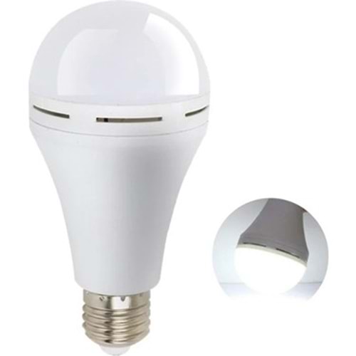 PG-B12+3W Beyaz Şarjlı Led Ampul