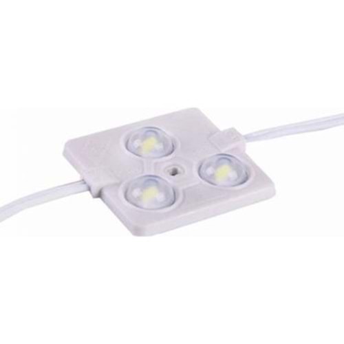 3 Çip Kare Beyaz Led