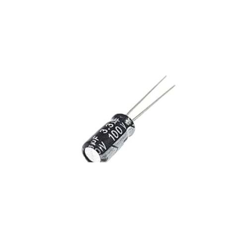3.3uF 100V Elektrolitik Kondansatör 5 Adet