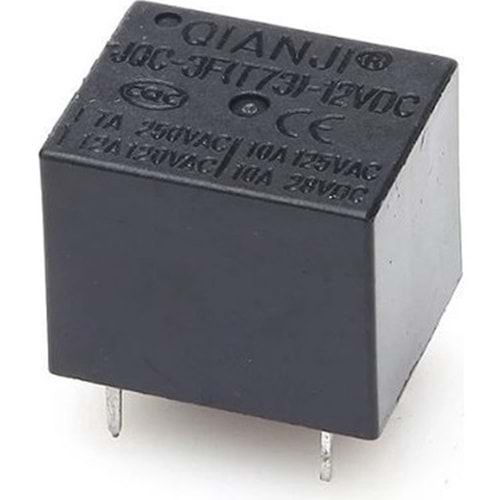JQC-3F(T73)-12VDC 12V 5 Pin Tek Kontak Röle
