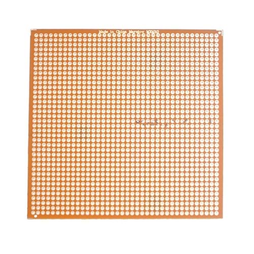 10x10cm Tek Taraflı Delikli Plaket