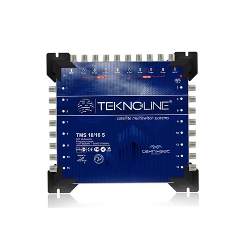 TMS 10 X 16 S 9IF+RF İnput - 16 Output Multiswitch - Finite - QUATTRO LNB - 12V