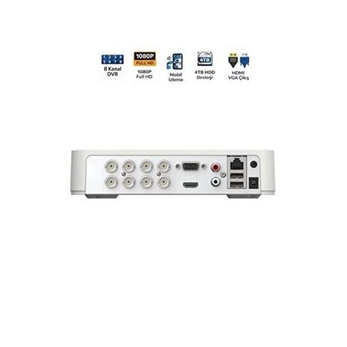 Hikvision DS-7108HGHI-M1(C) 8 Kanal DVR Kayıt Cihazı