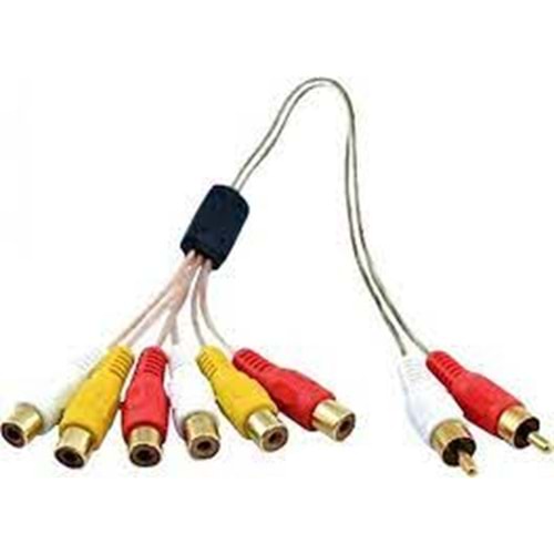 6 PIN ES DISI TO 2 RCA DISI KABLO