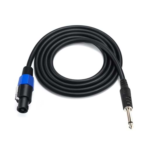 G-526G 6.3mm Mono Speakon 5mt Dişi Mikrofon Kablosu