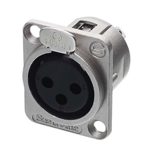 K3F2C Şase Tip Dişi XLR Fiş