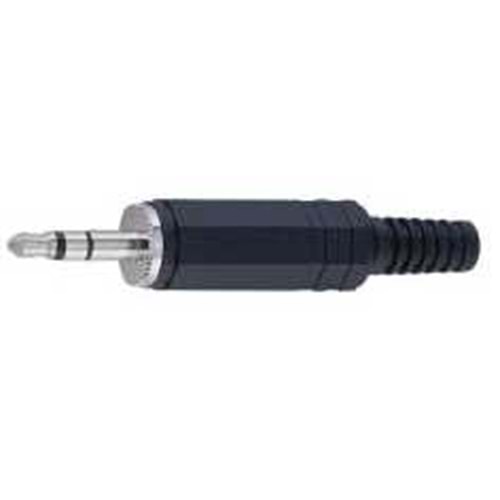 IC261E 3.5mm Stereo Erkek Jack 4 Boğum (Siyah)