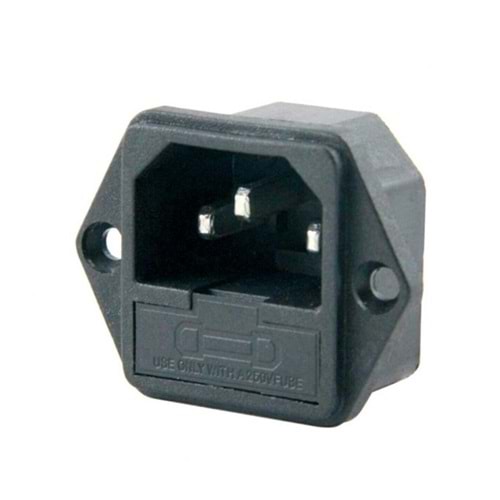 IC-213 C7 Şase Erkek Power Soket Fuseli Kulaklı (AC04)