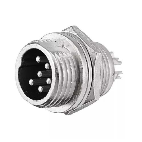 6 Pin Erkek Mike Konnektör